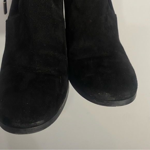The Shoe Box Nanda Black Suede Bootie Block Heel - Picture 7 of 12